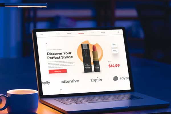 Free Laptop Mockup Design PSD